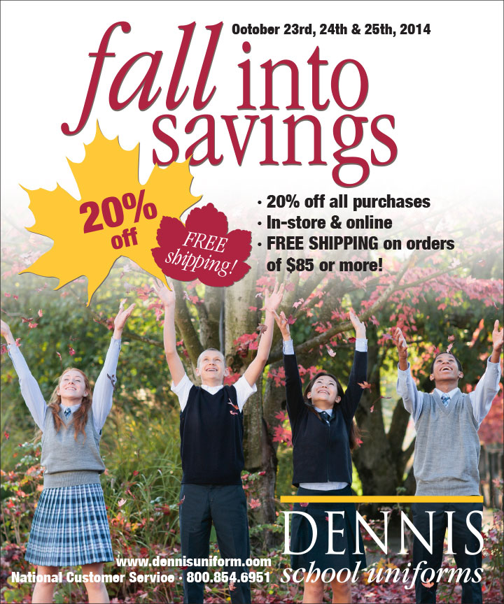 Dennis Uniform Sale Today & Tomorrow St. James School Manchester CT